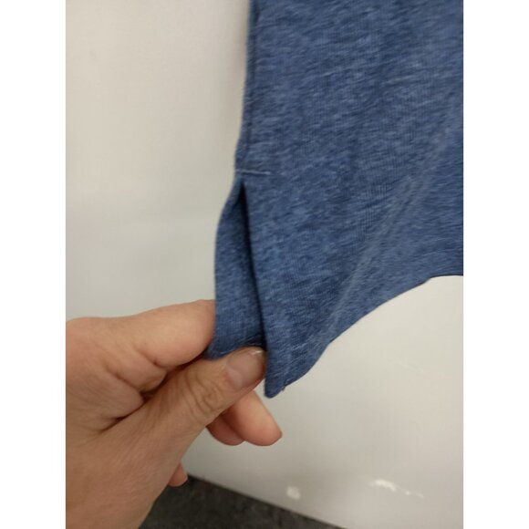 Karen Scott Tunic Top Womens Size 1X Blue Embroidered BOHO 3/4 Sleeve Casual - Picture 6 of 11